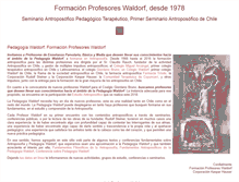 Tablet Screenshot of profesoreswaldorf.cl